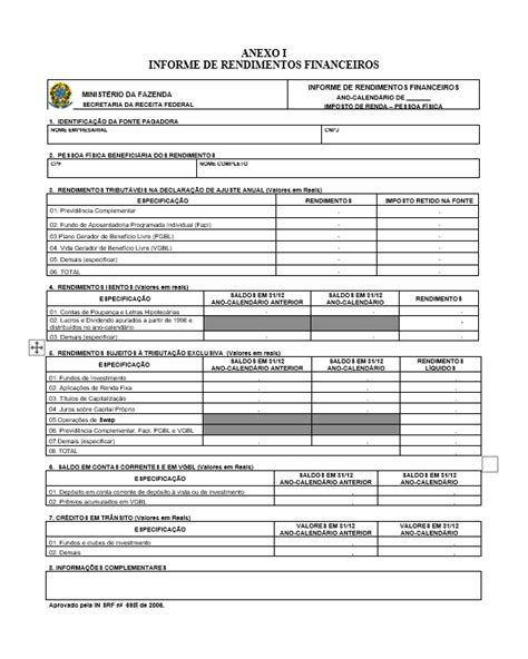 cash3 informe de rendimentos.